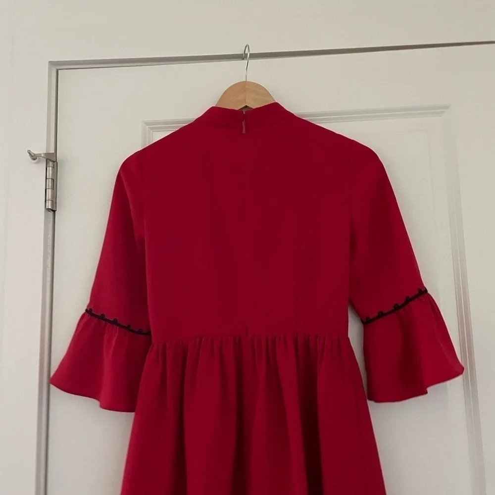 Kate Spade Pom Pom Mini Dress Charm Red